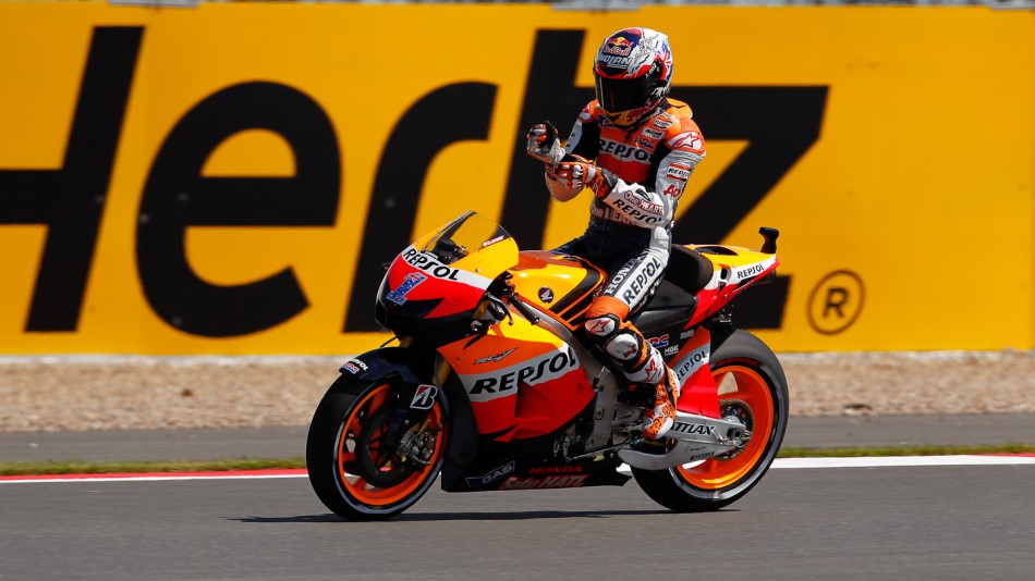 Casey Stoner, Repsol Honda Team, Silverstone FP2