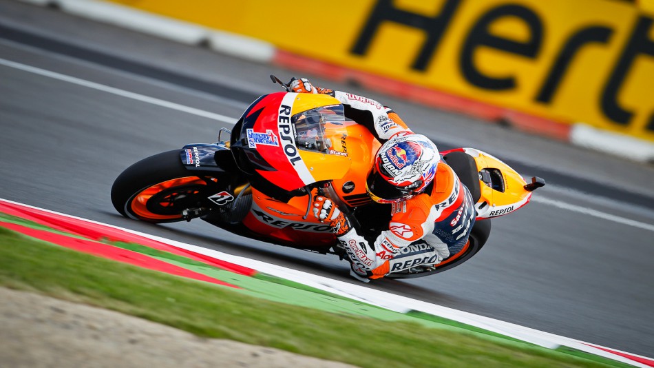 Casey Stoner, Repsol Honda Team, Silverstone FP2