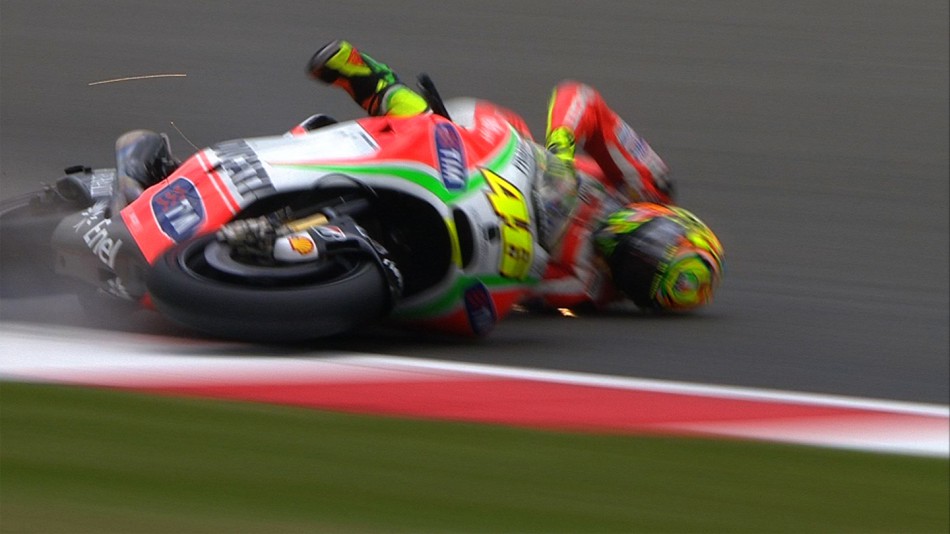 Valentino Rossi, Ducati Team - QP Crash