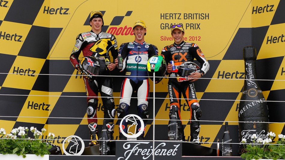 Redding, Espargaro, Marquez, Marc VDS Racing Team, Pons 40 HP Tuenti, Team CatalunyaCaixa Repsol, Silverstone RAC