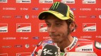 Rossi suffers damaged rear tyre