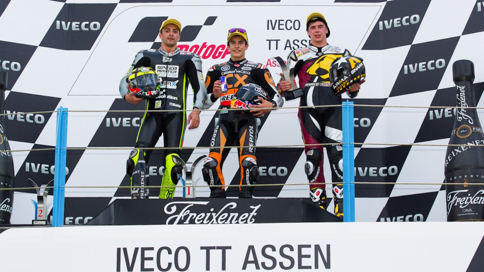 Iannone, Marquez, Redding, Speed Master, team CatalunyaCaixa Repsol, Marc VDS Racing Team, Assen RAC