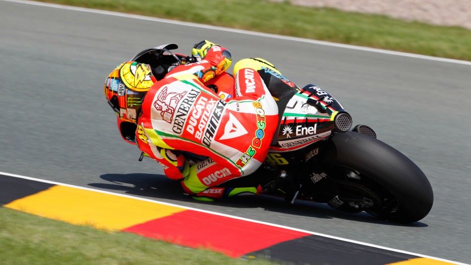 Valentino Rossi, Ducati Team, Sachsenring FP1