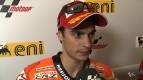 Pedrosa happy with front row in bad conditions