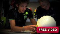 Rossi's 2012 Mugello helmet in the making