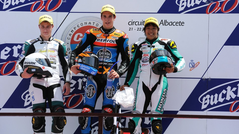 Amato, Marquez, Watanabe, Adac Stylobike, Monlau Competicion, P.U7C Harc Larrespor, CEV Albacete RAC