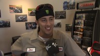 Dovizioso at the Yamaha USA HQ filming day