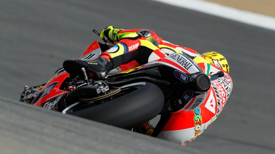 Valentino Rossi, Ducati Team, Laguna Seca FP2