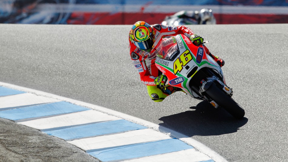 Valentino Rossi, Ducati Team, Laguna Seca FP1