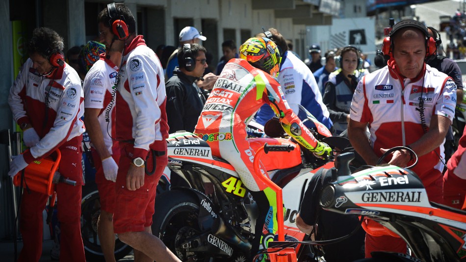 Valentino Rossi, Ducati Team, Laguna Seca FP3