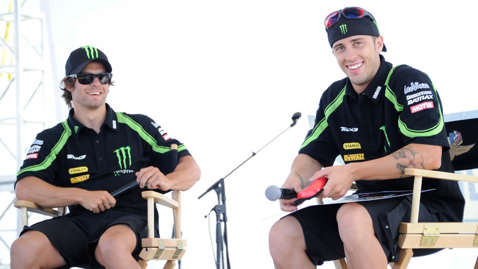 Cal Crutchlow, Andrea Dovizioso, Monster Yamaha Tech 3, Riders For Health, Indianapolis