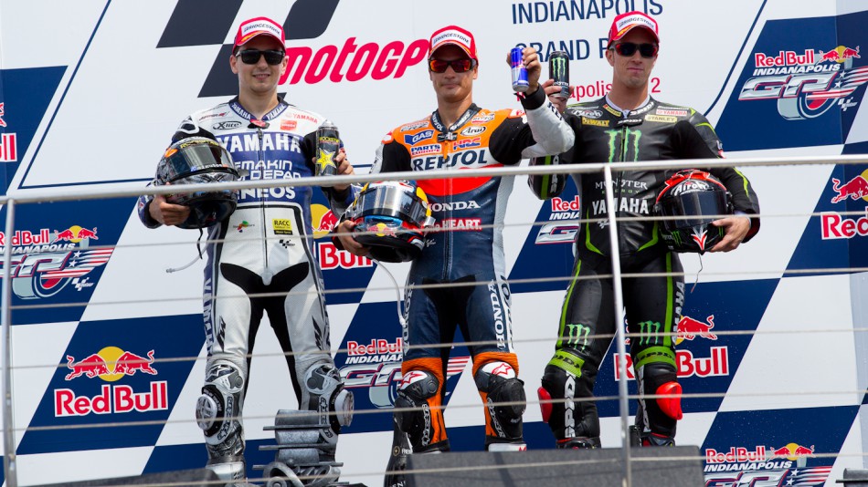 Lorenzo, Pedrosa, Dovizioso, Yamaha Factory Racing, Repsol Honda Team, Monster Yamaha Tech 3, Indianapolis RAC