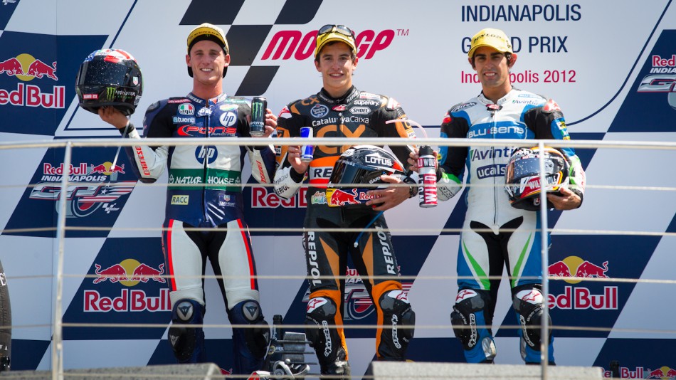 Espargaro, Marquez, Simon, pons 40 HP Tuenti, Team CatalunyaCaixa Repsol, Blusens Avintia, Indianapolis RAC