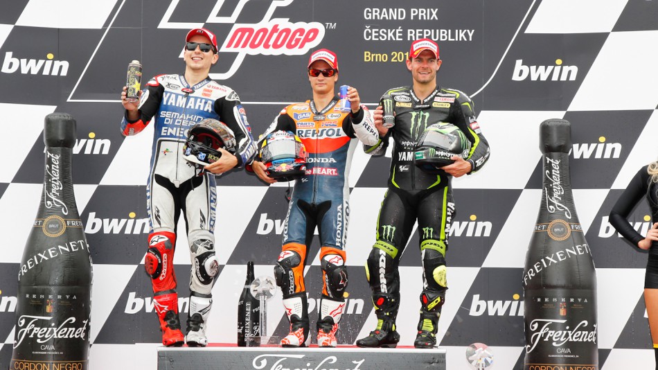 Lorenzo, Pedrosa, Crutchlow, Yamaha Factory Racing, Repsol Honda Team, Monster Yamaha Tech 3, Brno RAC