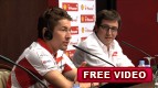 Nicky Hayden speaks to students ahead of the Gran Premio Iveco de Arag&oacute;n