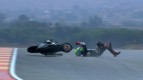 Aragon 2012 - Moto2 - FP2 - Action - Eric Granado - Crash