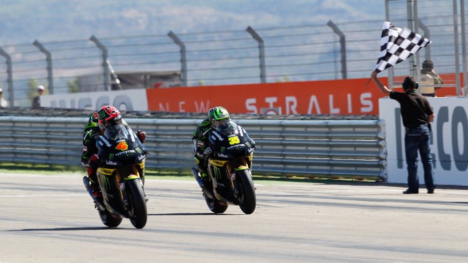 Andrea Dovizioso, Cal Crutchlow, Monster Yamaha Tech 3, Aragón RAC