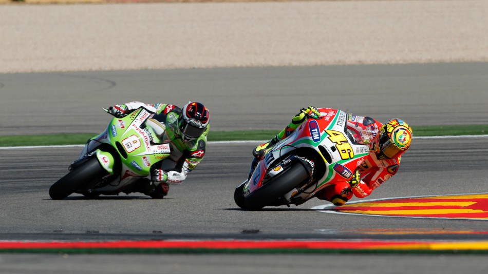 Valentino Rossi, Hector Barbera, Ducati Team, Pramac Racing Team, Aragón RAC