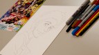 Rossi Manga Portrait by Ranka, MotoGP Manga Preevent, Motegi