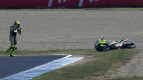 Motegi 2012 - Moto2 - WUP - Action - Andrea Iannone - Crash