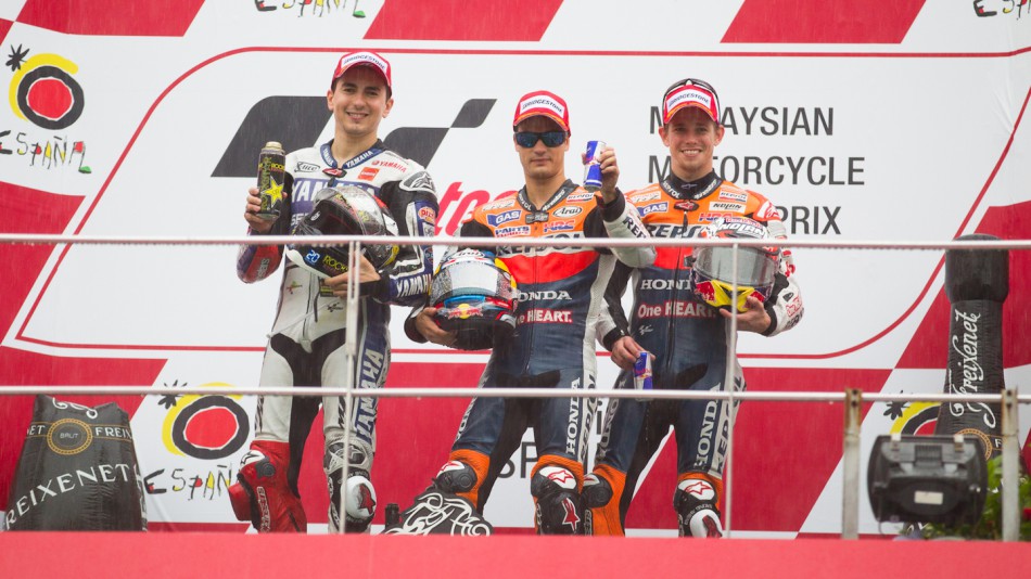 Lorenzo, Pedrosa, Stoner, Yamaha Factory Racing, Repsol Honda Team, Sepang RAC