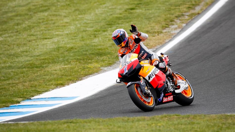 Casey Stoner, Repsol Honda Team, Phillip Island QP