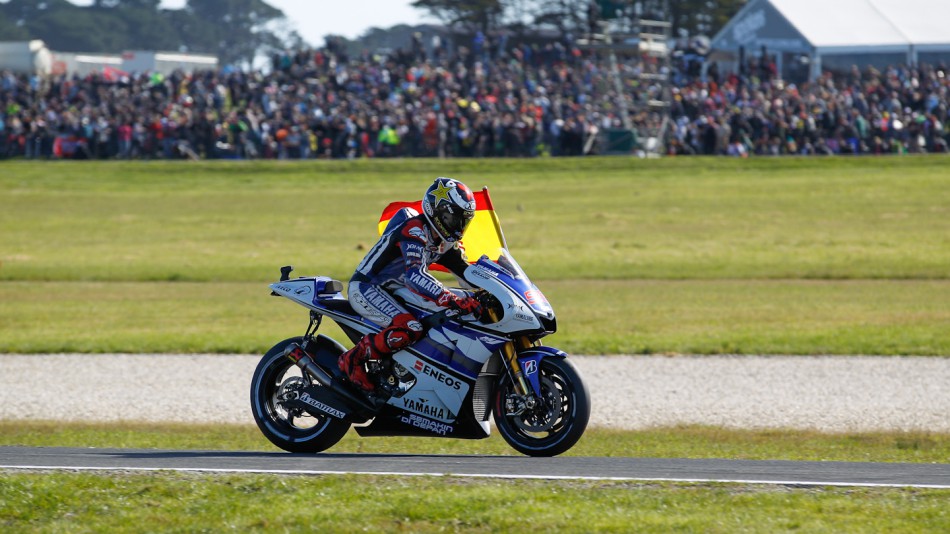 2012 MotoGP World Champion Jorge Lorenzo, Yamaha Factory Racing, Phillip Island RAC