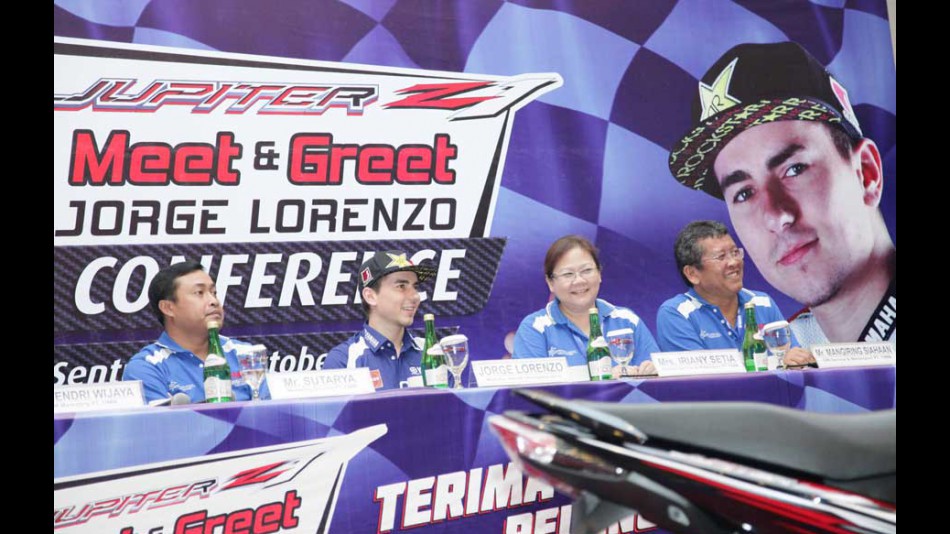 Lorenzo at Yamaha Indonesia Meet & Greet event
