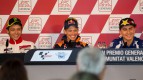 Rossi, Stoner, Lorenzo, Gran Premio Generali de la Comunitat Valenciana Press Conference