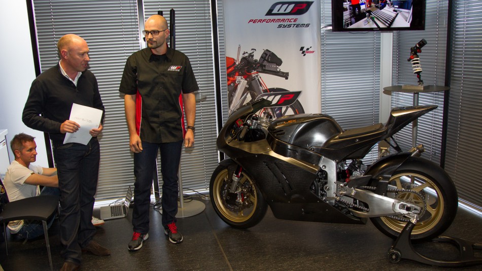 Cortese\'s 2013 WP-fitted Moto2 Kalex unveiled in Valencia