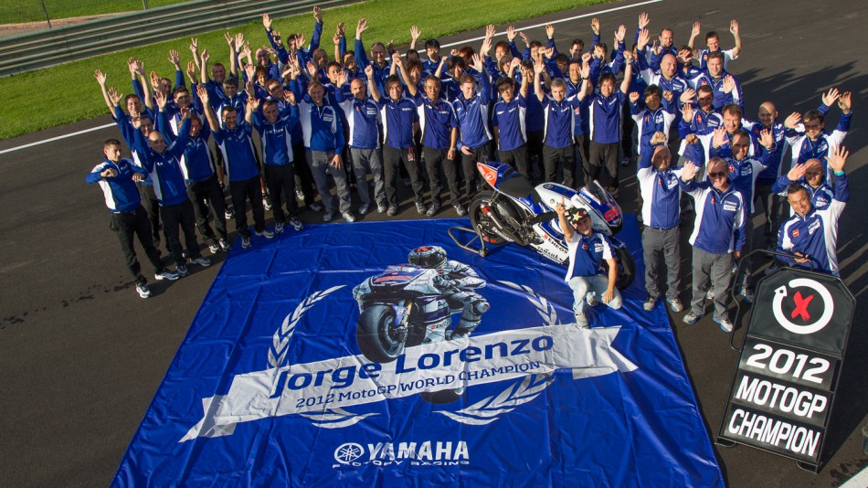 2012 MotoGP World Champion Jorge Lorenzo Yamaha Factory Racing Team