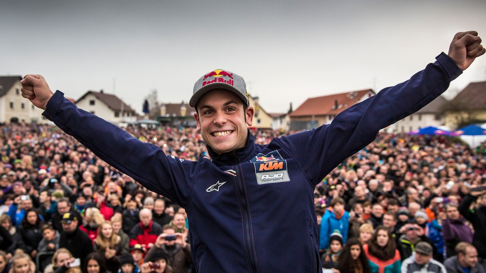 Sandro Cortese celebrates Moto3 World Title in hometown Berkheim