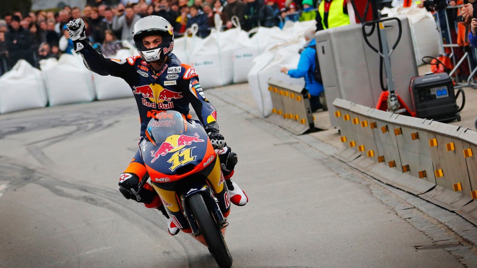 Sandro Cortese celebrates Moto3 World Title in hometown Berkheim