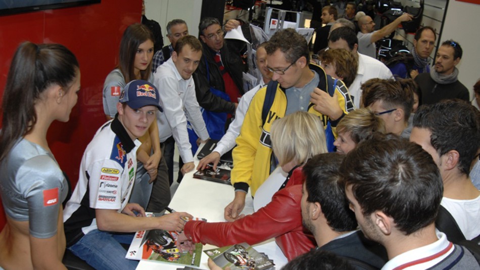 Stefan Bradl at EICMA