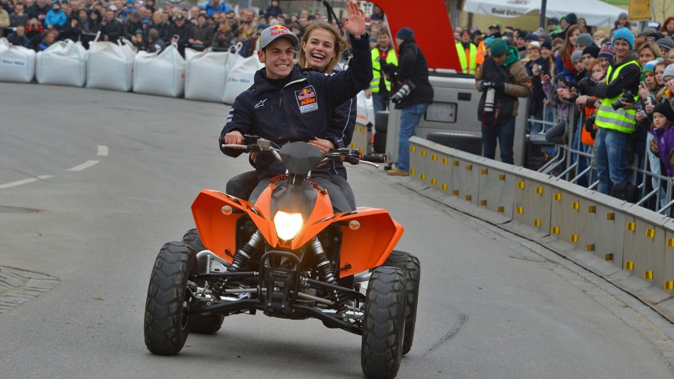 Sandro Cortese celebrates Moto3 World Title in hometown Berkheim - © Fritz Glänzel