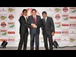 Sarath Kumar with Monlau Competicion Director Jaime Serrano and SK-Sarath69 Director Ramji Govindarajan