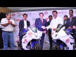 Sarath Kumar with Monlau Competicion Director Jaime Serrano and SK-Sarath69 Director Ramji Govindarajan