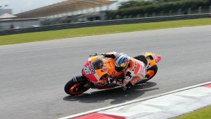 Pedrosa remains on top as first test comes to an end