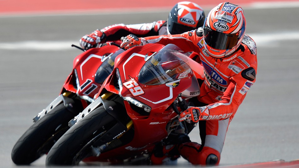 Nicky Hayden, Ben Spies - Ducati 1199 Panigale Launch, COTA