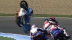 Jerez 2013 - Moto3 - RACE - Action - Florian Alt - Ana Carrasco - Crash