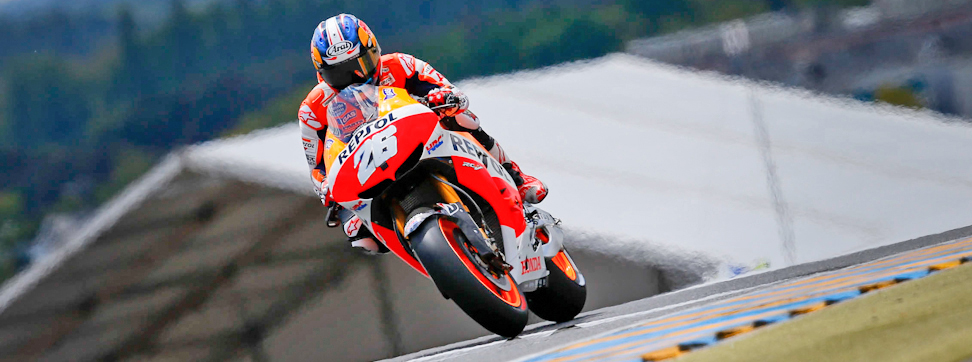 Pedrosa maintains form as action continues in France