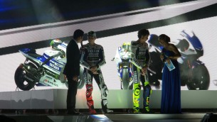 Lorenzo and Rossi in Jakarta for Yamaha launch