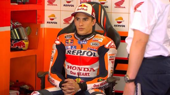 Marc Marquez's chances of defending his title are slimmer than ever after crashing out of the Catalan GP.