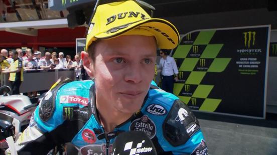 Tito Rabat explained that he tried to push hard but finally Zarco and Rins passed him.