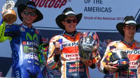 After crashing out in Argentina, Marc Marquez made amends at the Circuit of the Americas to take his first victory of the 2017 season