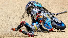 A detailed look at the cause and effect of the noteworthy crashes of the #SpanishGP.