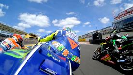 Enjoy the MotoGP™ race start from the point of view of various riders.
