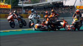 A detailed look at the cause and effect of the noteworthy crashes of the #FrenchGP.