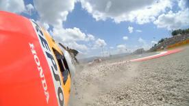 A detailed look at the cause and effect of the noteworthy crashes of the #ItalianGP.