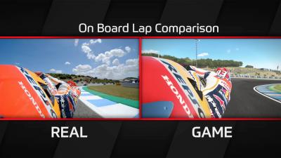 Marquez & Honda Comparison lap - MotoGP 17 game vs...